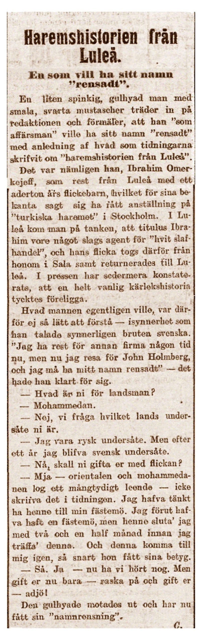 Haremhistorien | Stockholms Tidningen Haremhistorien | Stockholms Tidningen